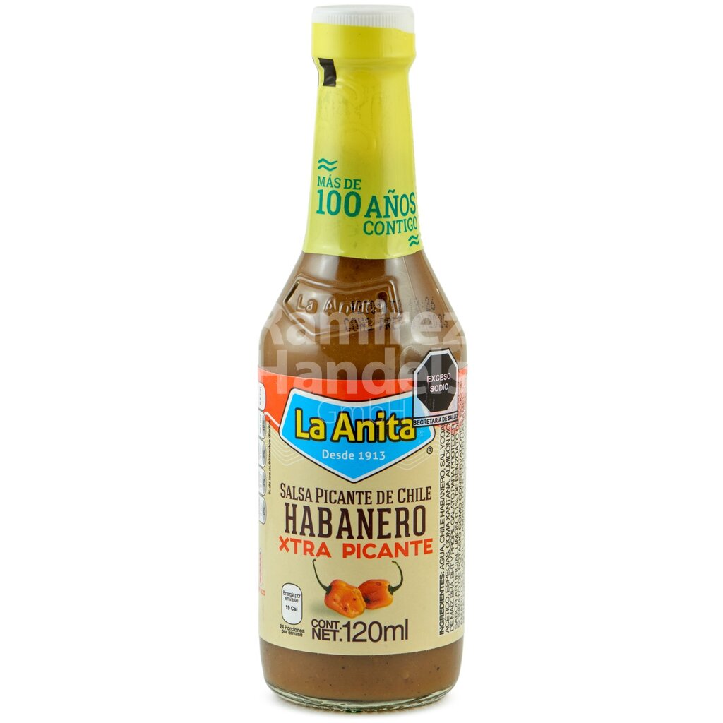 [MX0519] Extra Scharfe Salsa Habanero La Anita 120 ml