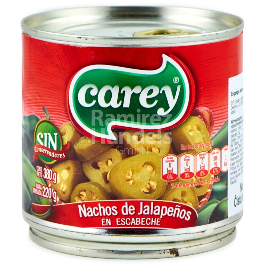 [MX0562] Jalapeño nacho slices CAREY 380 g