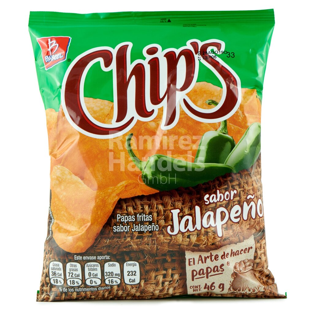 [MX0645] Chips Jalapeno Barcel 42 g KLEIN