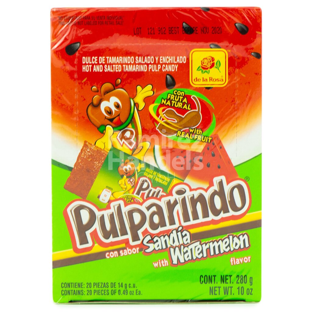 [MX0693] Pulparindos mit Wassermelone (Sandía) 20 St. (280 g)