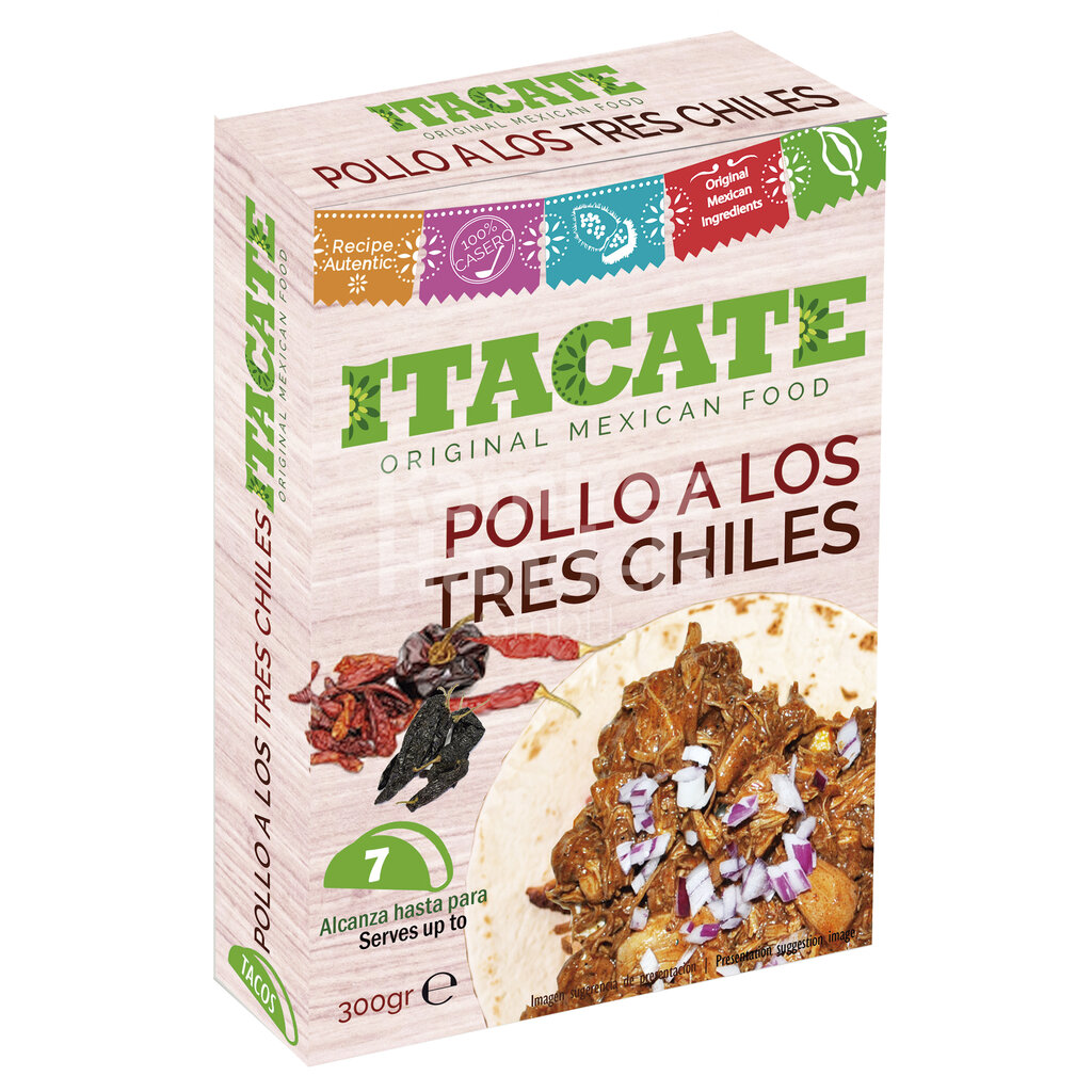 Pollo a los Tres Chiles (Huhn mit drei Chilis) ITACATE 300 g