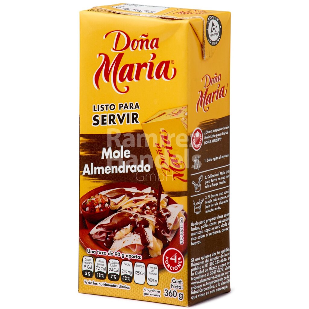 [MX0920] Mole with Almond (Ready to serve) DONA MARIA 360 g