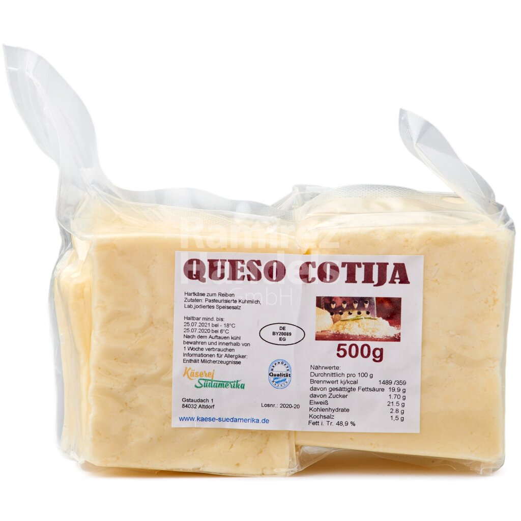 [MX0955] Queso Cotija - Añejo Käserei Südamerika 500 g