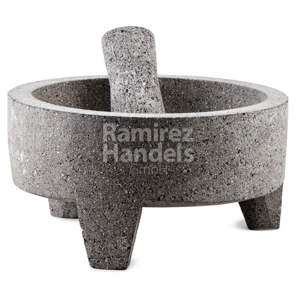[MX1046] Molcajete de Piedra Volcanica 30 cm Diametro (Hecho a Mano)