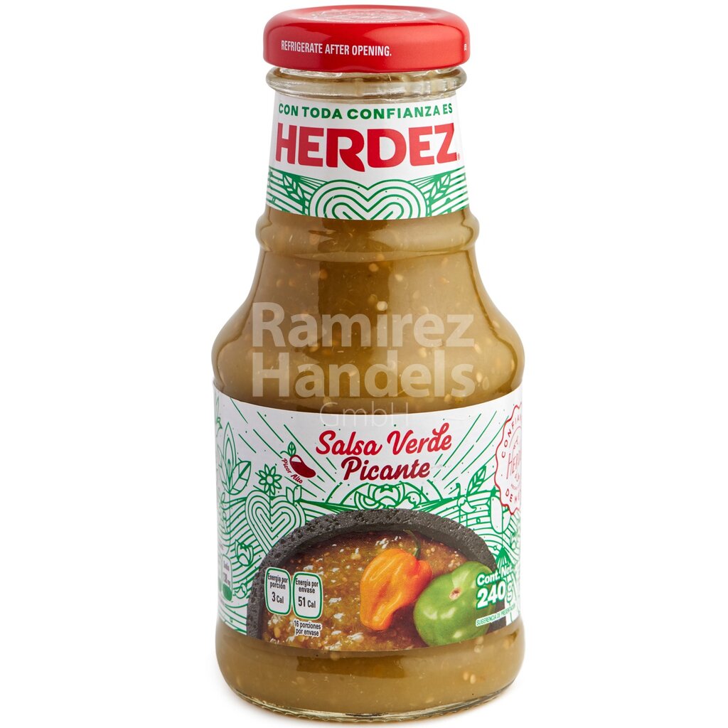 [MX1079] Hot green salsa HERDEZ 240 g