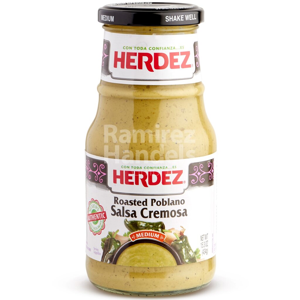 [MX1119] Salsa gerösted POBLANO Herdez GROß 434 g