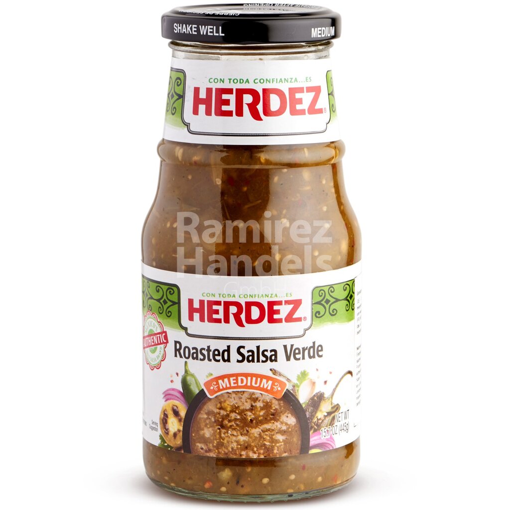 GRÜNE Salsa GERÖSTED Herdez GROß 445 g