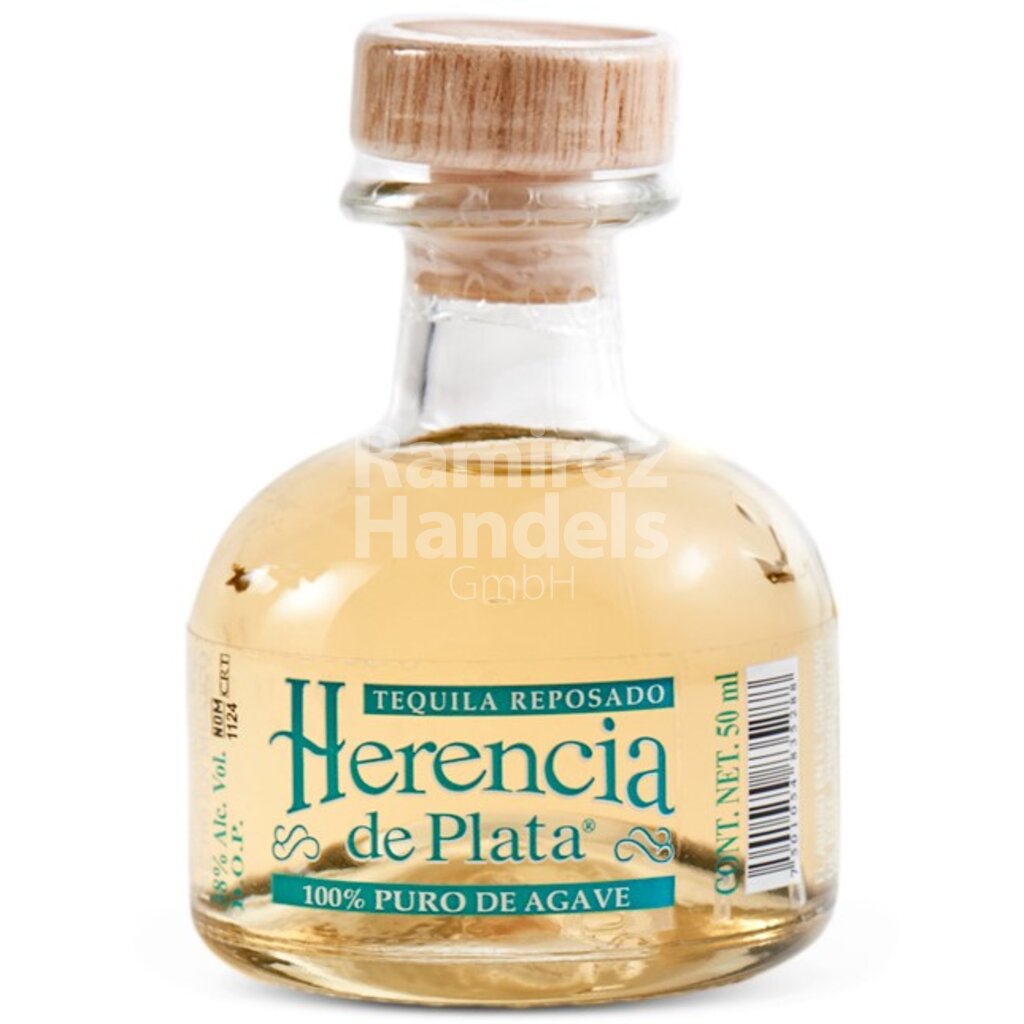 [MX1160] Tequila Herencia de Plata Reposado 100% Agave 38% vol. 50 ml