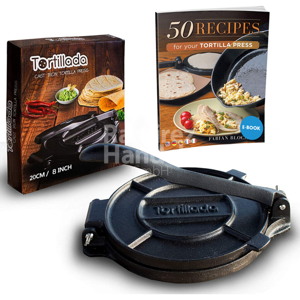 Prensa para tortillas de Hierro Fundido TORTILLADA 20 cm Dia