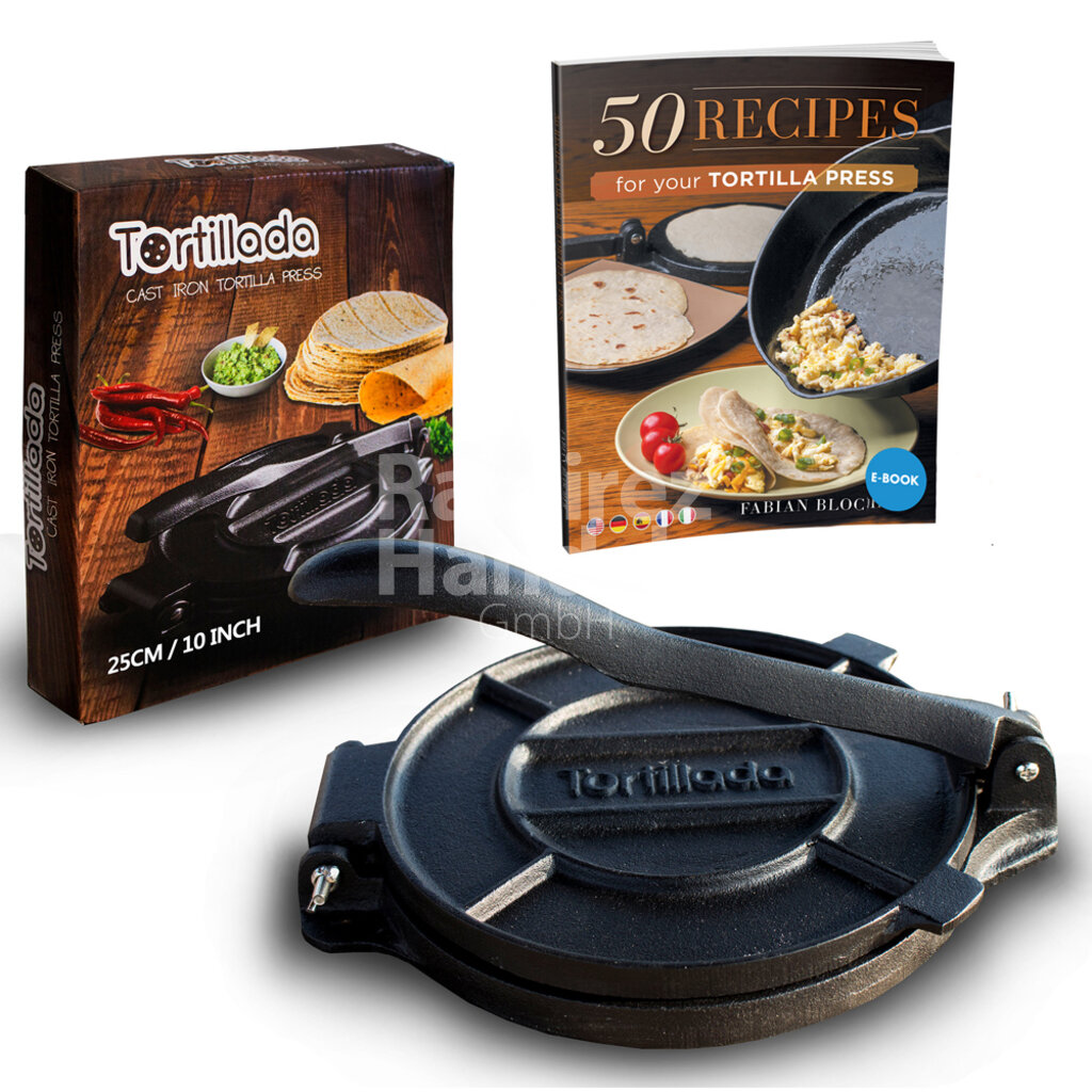 Tortilla Presse aus Gusseisen TORTILLADA 25 cm