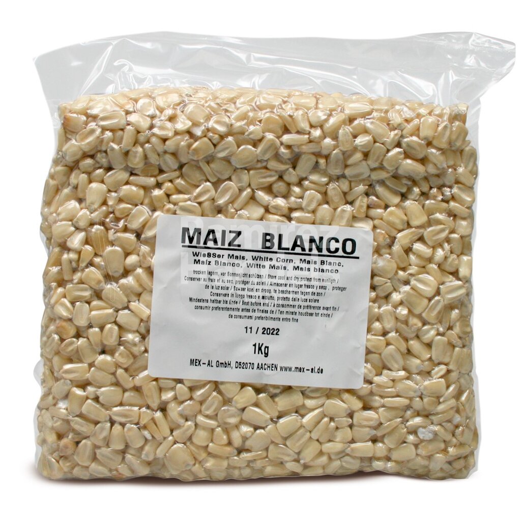 [MX1204] Getrockneter weißer Mais MEXAL 1 kg Beutel