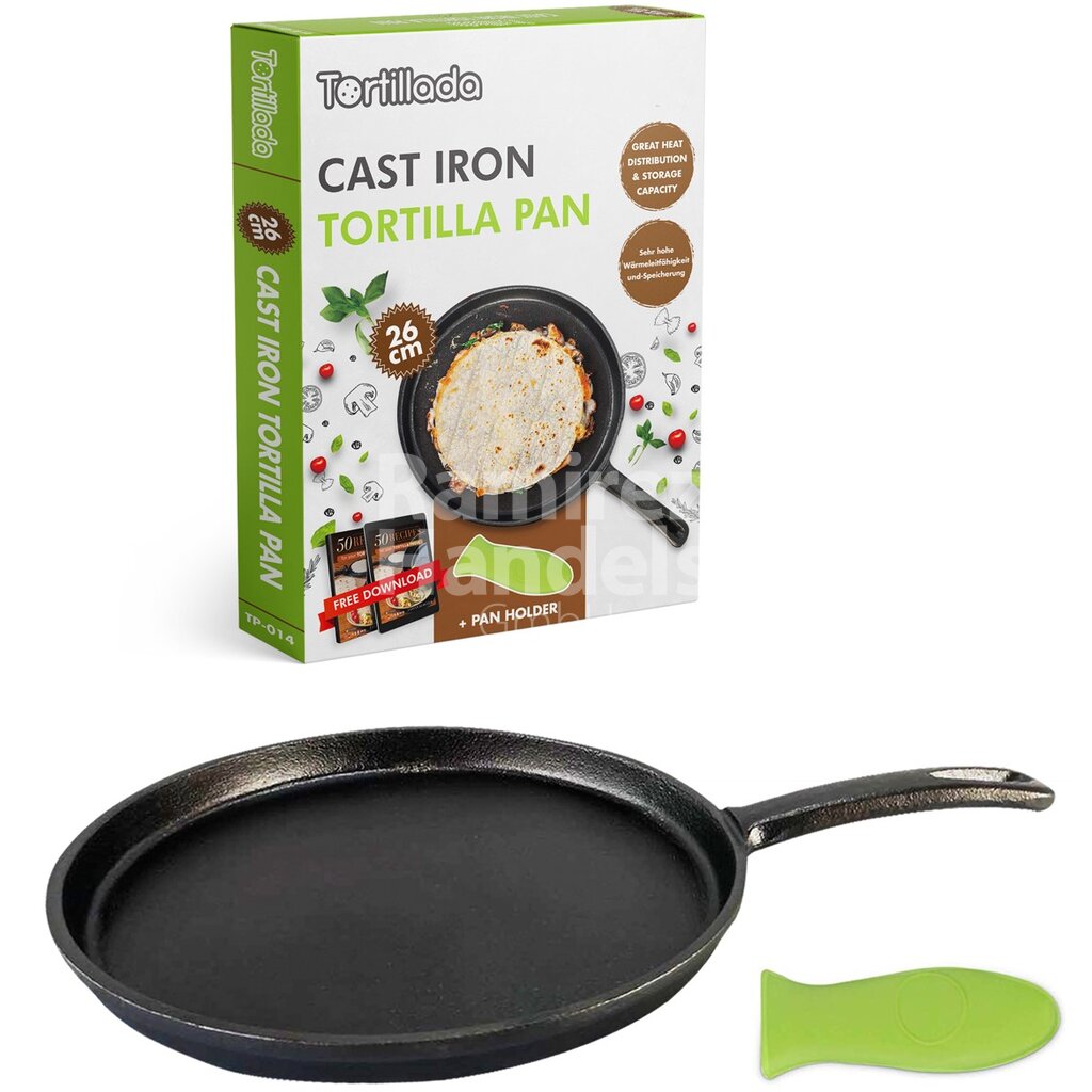 [MX1239] Comal TORTILLADA pan cast iron 26 cm Diameter
