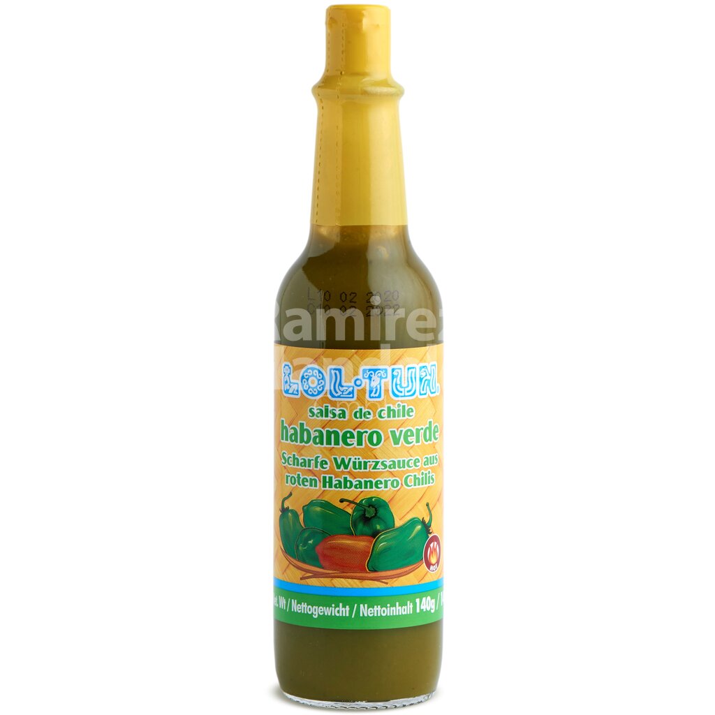 [MX1272] Green Habanero Sauce LOL-TUN 140 ml