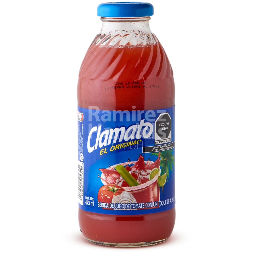 [MX1300] Clamato 473 ml glass
