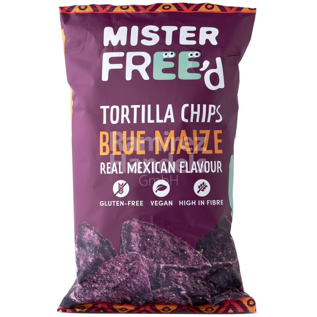 [MX1304] Tortilla chips from blue corn MISTER FREED 135 g