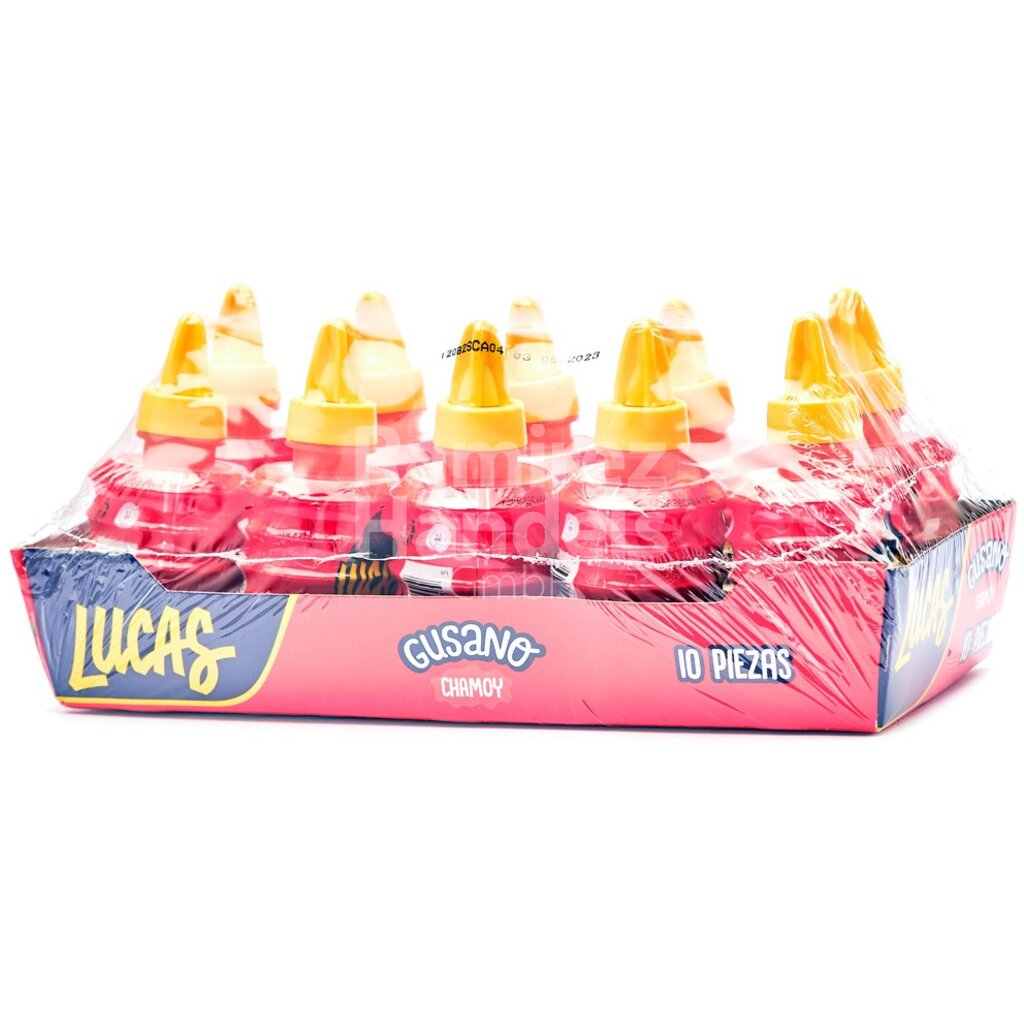 [MX1368] Lucas Muecas GUSANO CHAMOY Display 10 St. Je 36 g