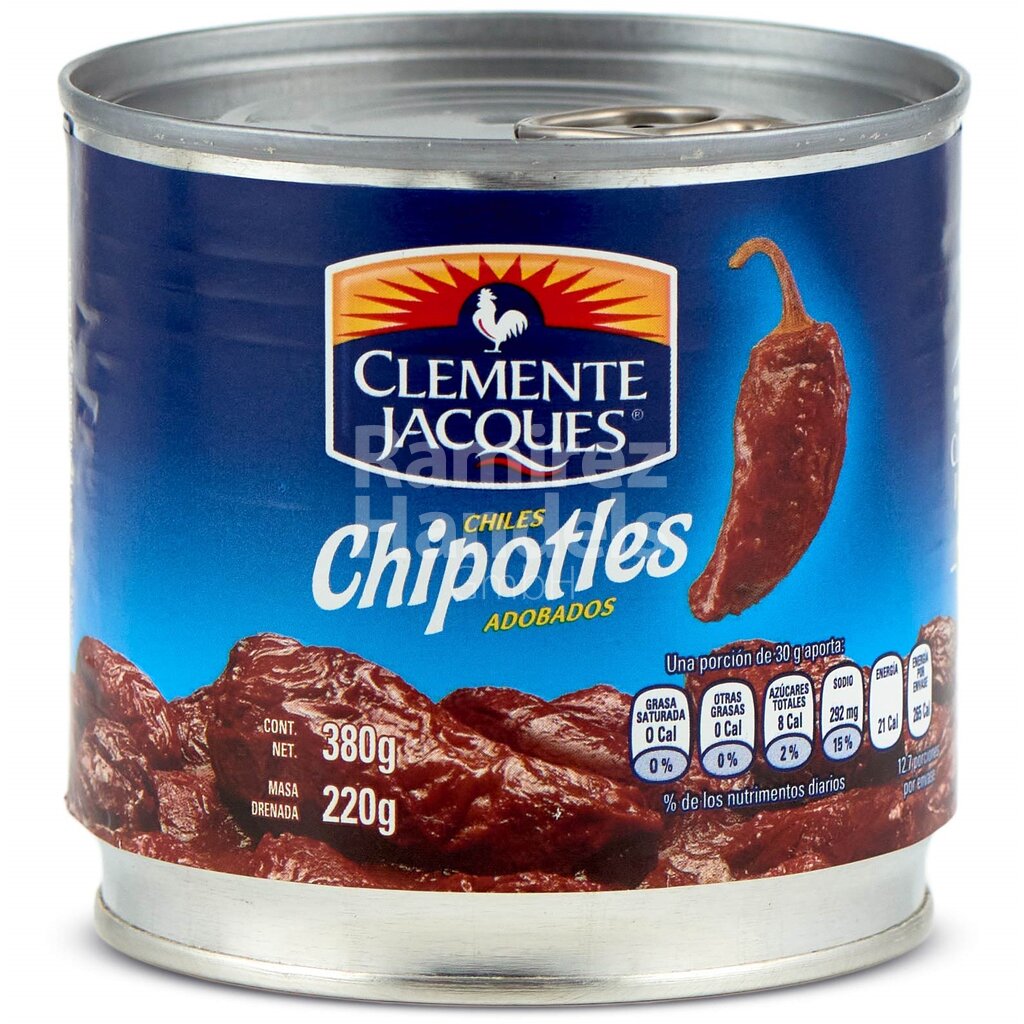 [MX1503] Chili Chipotles ganze Schote CLEMENTE JACQUES 380 gr Dose