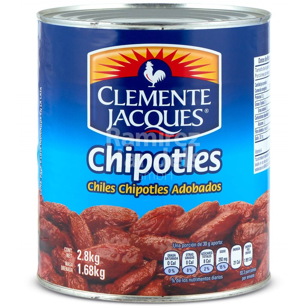 [MX1504] Chili Chipotle in Adobo CLEMENTE JACQUES 2800 g Can