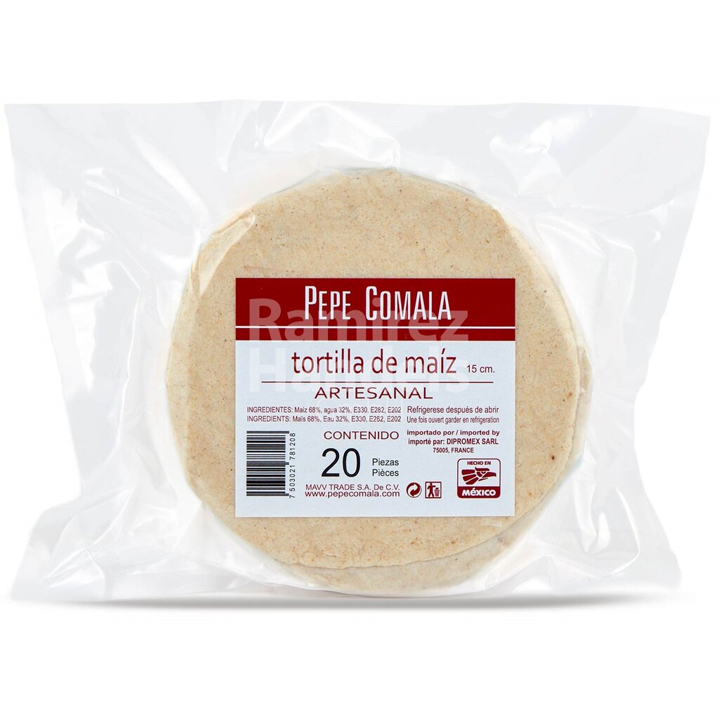 [MX1517] Weiße Maistortillas 15 cm PEPE COMALA 20 St (ca. 500 g)