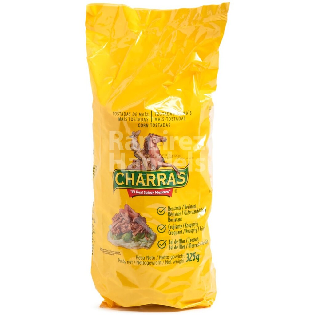 [MX1660] Tostadas Fritas CHARRAS 325 g Bolsa