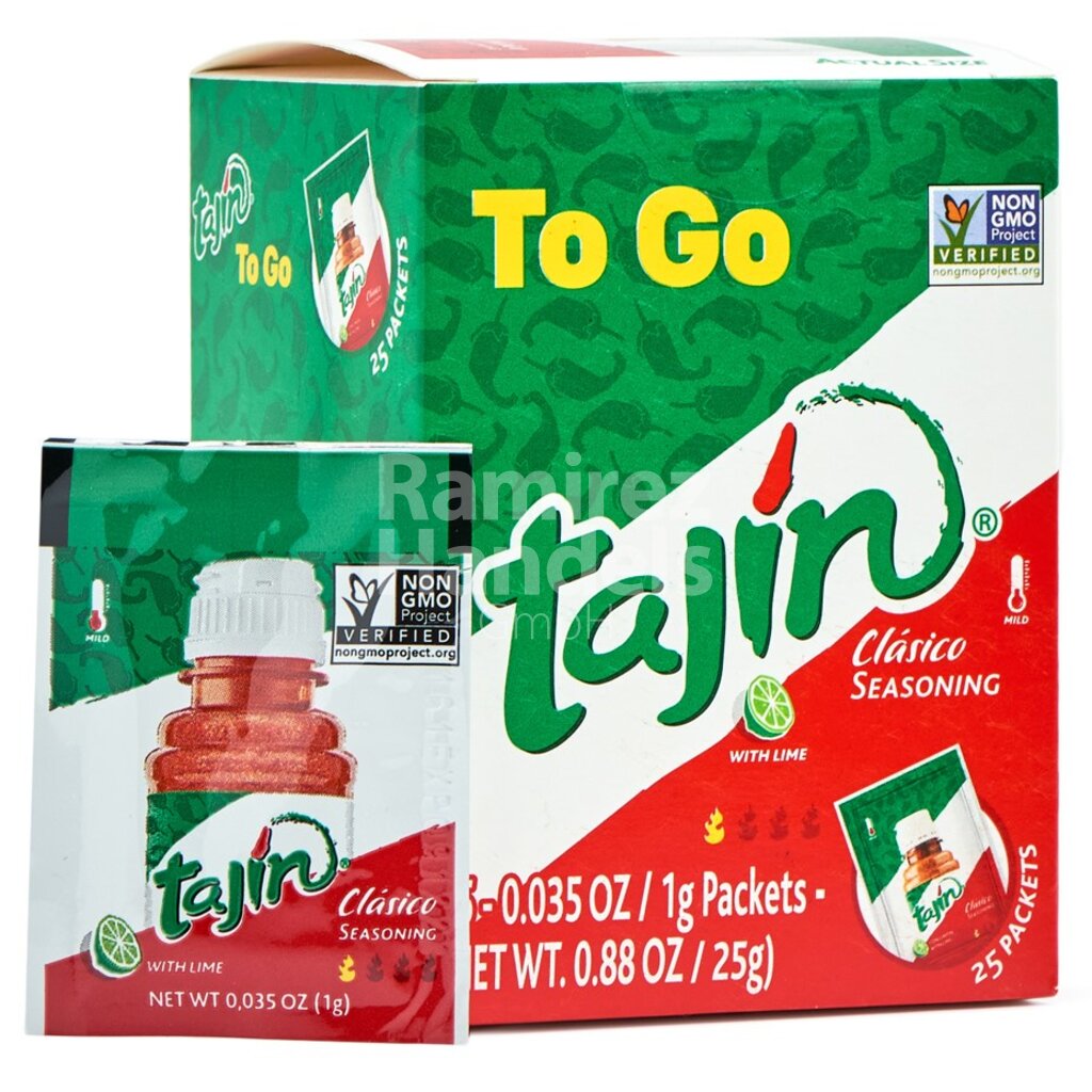 [MX1689] Chili-Limetten-Pulver Tajin TO GO 25 Pk. à 1 g