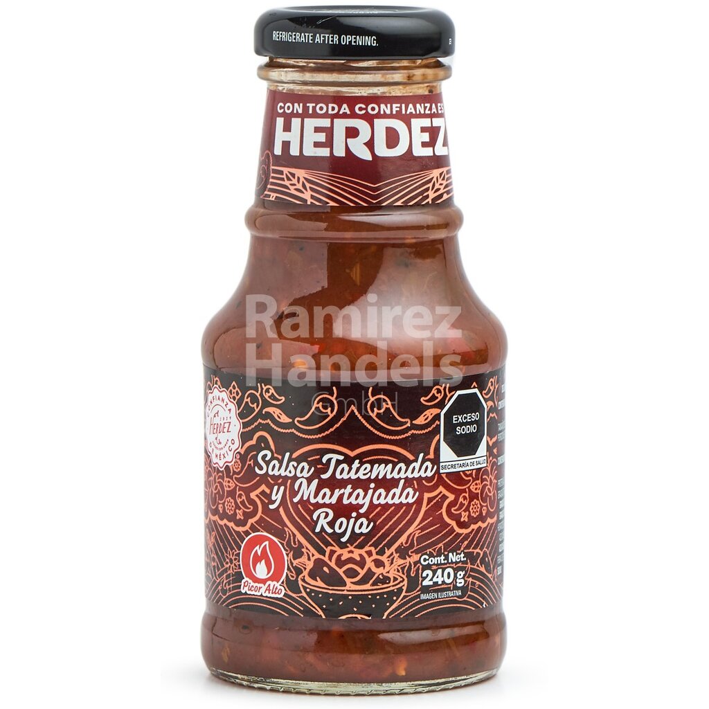 [MX1690] Salsa ROJA Tatemada & Martajada HERDEZ 240 g