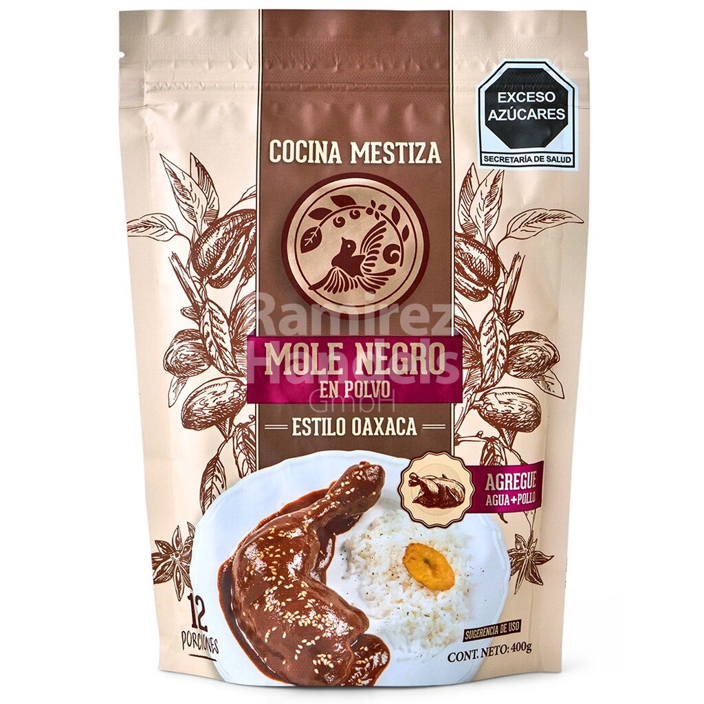 Mole Negro en Polvo Estilo Oaxaca Cocina Mestiza 400 g
