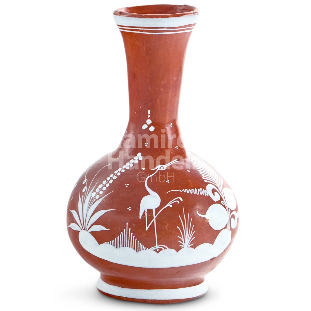 [MX1915] Vase THICK NECK (Aprox. 17 cm) Glazed Mexican Clay