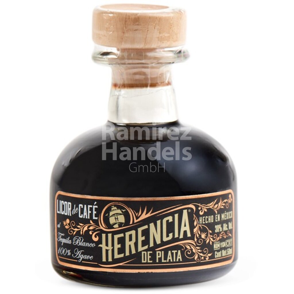 [MX1980] KAFFEELIKÖR Herencia de Plata 100% Agave 30% Vol. 50 ml