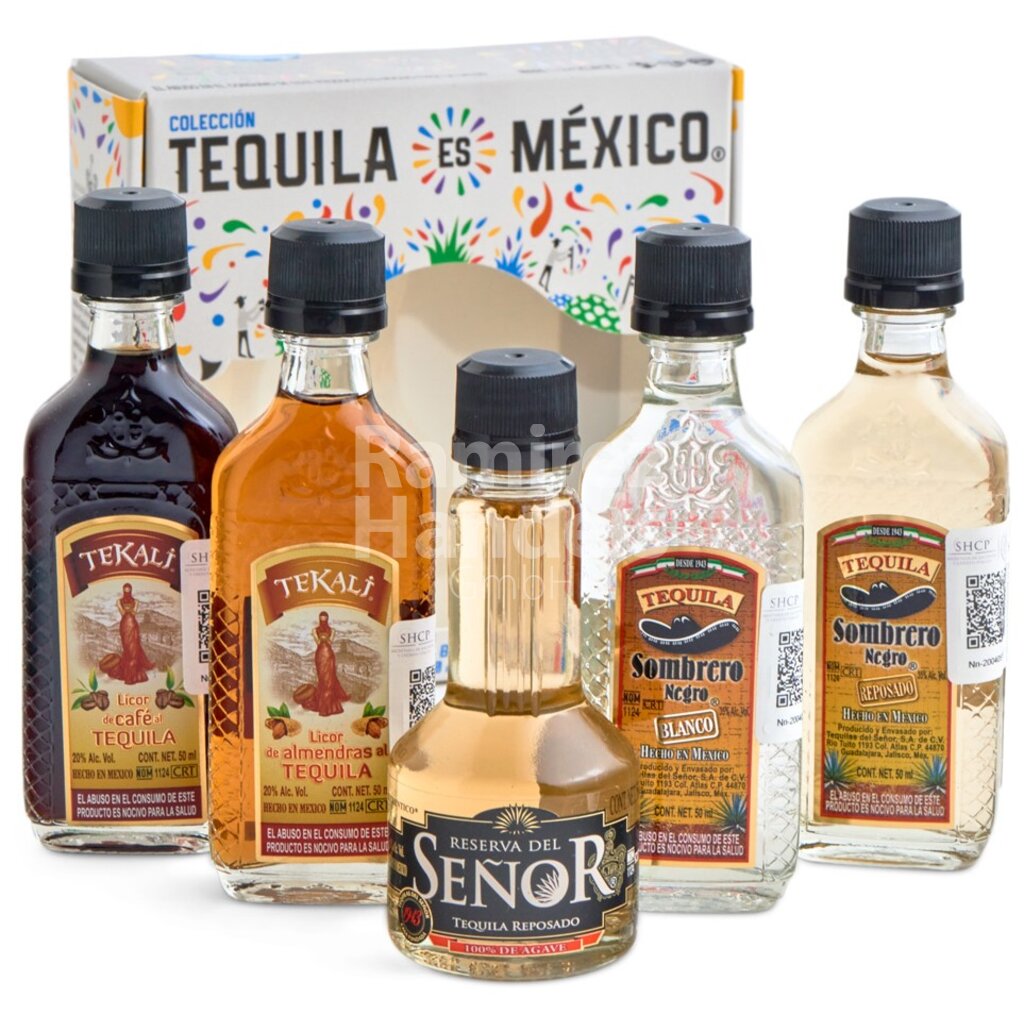 [MX2004] Tequila SET Experience 5 botellas de 50 ml c/u