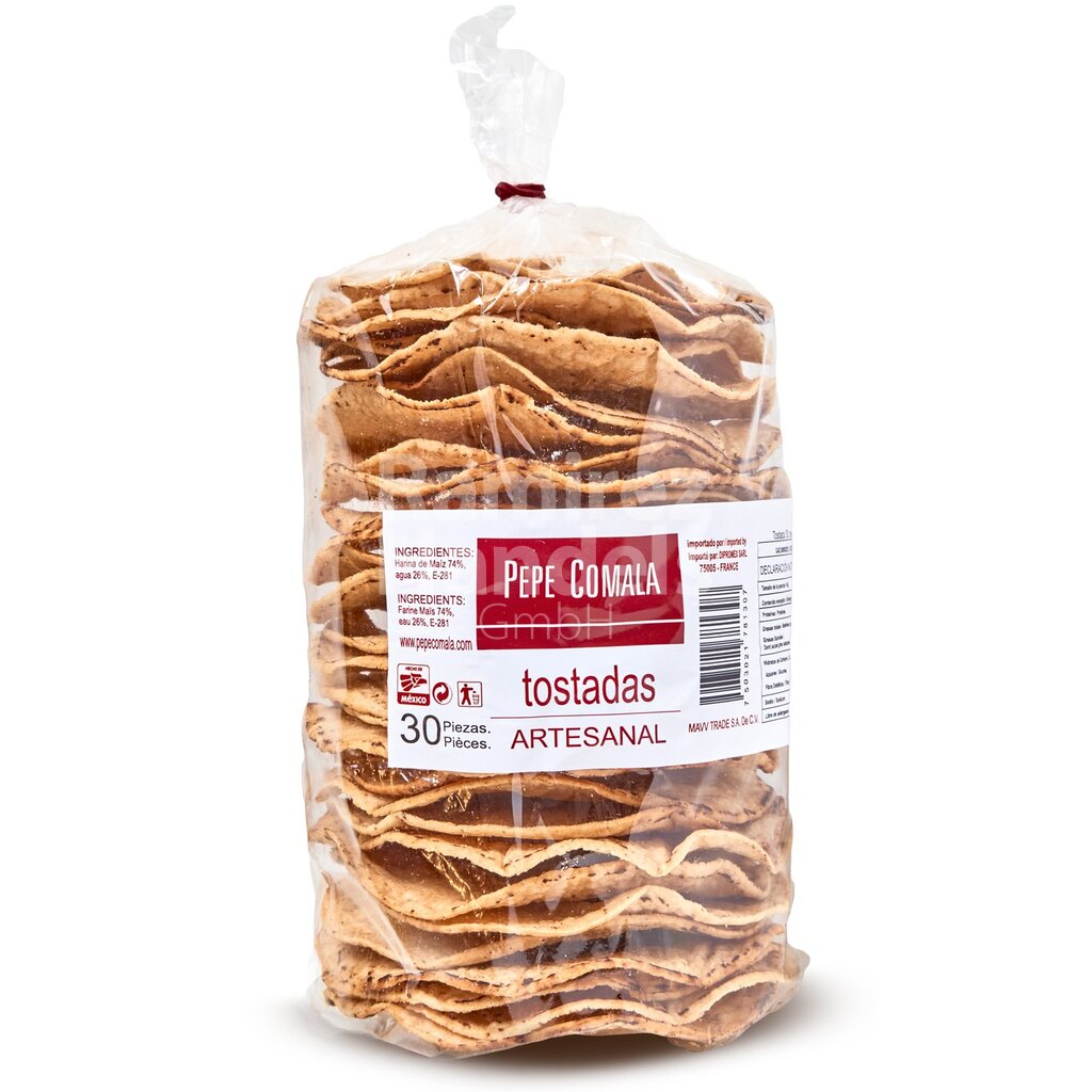 [MX2065] Tostadas Fritas PEPE COMALA 30 pzas.(aprox 420 g)