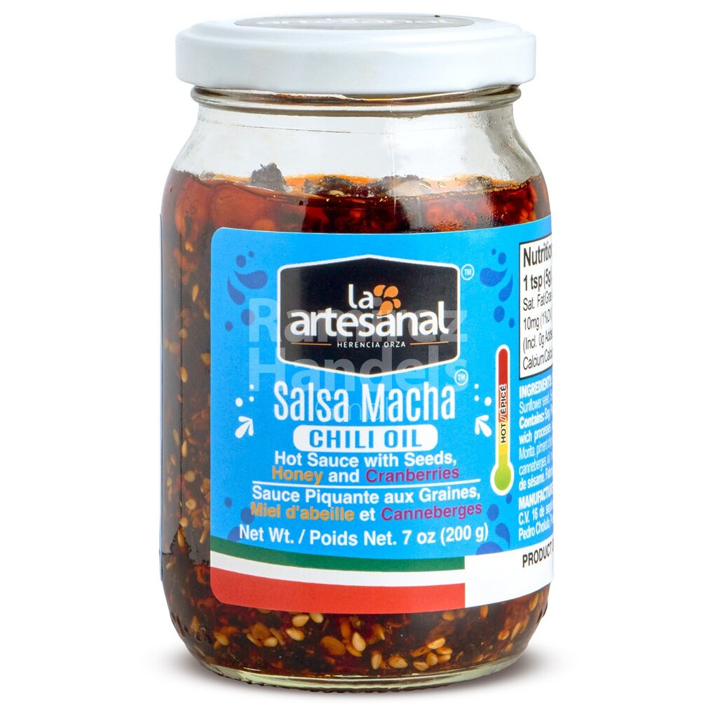 [MX2233] Salsa Macha with Honey and Cranberries La Artesanal 200 g