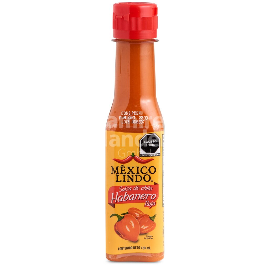 [MX2265] Salsa Chili Habanero Rot MEXICO LINDO 150 ml