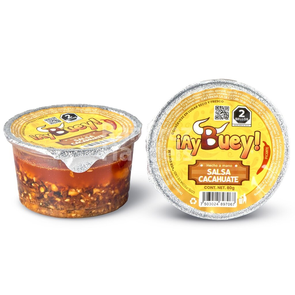 [MX2292] Salsa Macha with Roasted Peanuts and Morita Chili Peper AY BUEY 80 g
