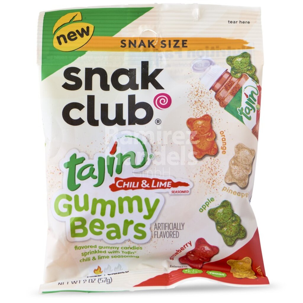 [MX2308] Snack Club Gummibärchen mit Tajin 57 g
