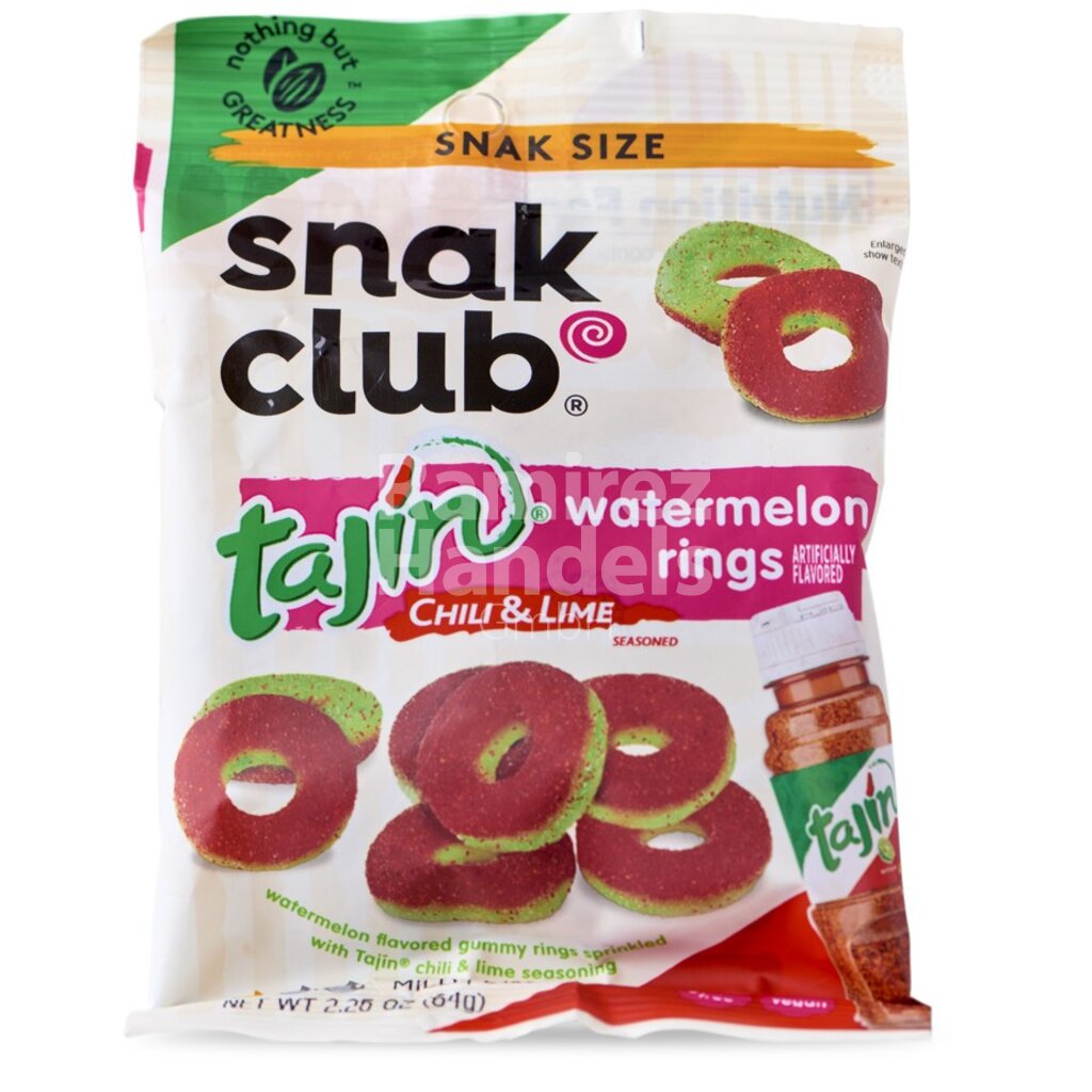 Snack Club WASSERMELONE RINGE Tajin 64 g