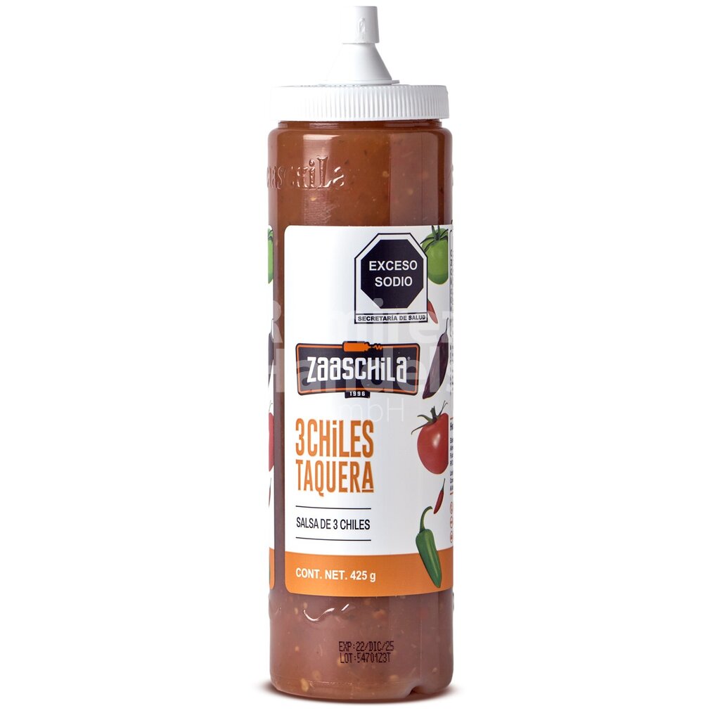 [MX2312] Scharfe Sauce TRES CHILES TAQUERA ZAASCHILA 425 g