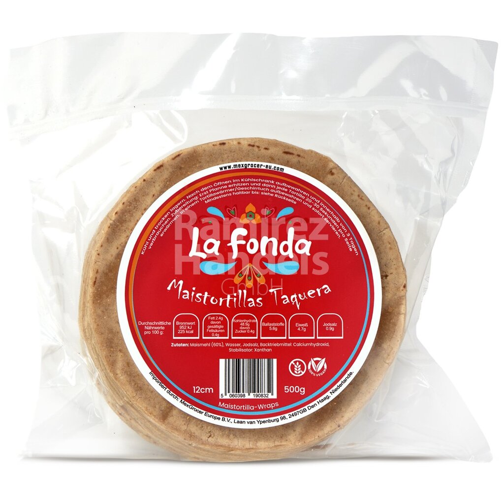 [MX2321] Gelbe Maistortillas LA FONDA TAQUERA 12 cm 500 g (ca. 26 St)