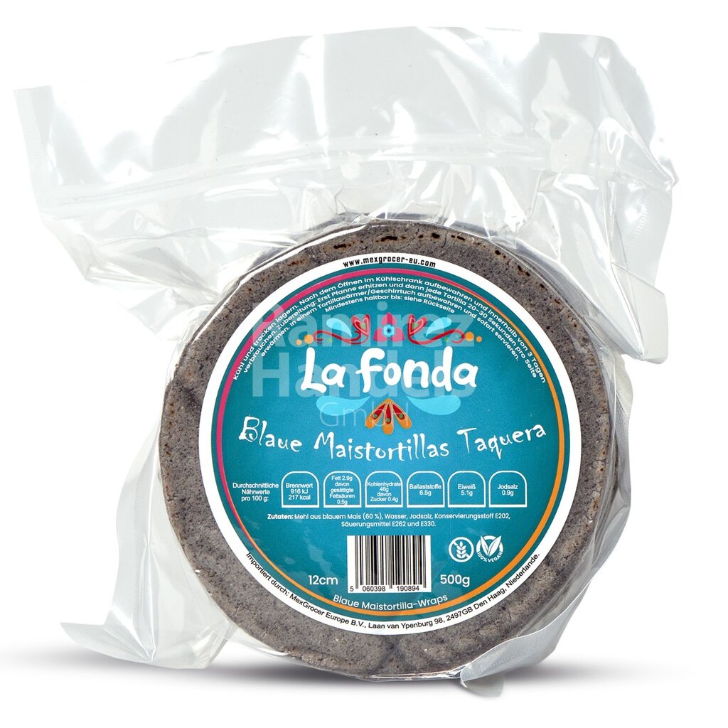 [MX2323] BLAUE Maistortillas LA FONDA 12 cm 500 g (ca. 20 St)