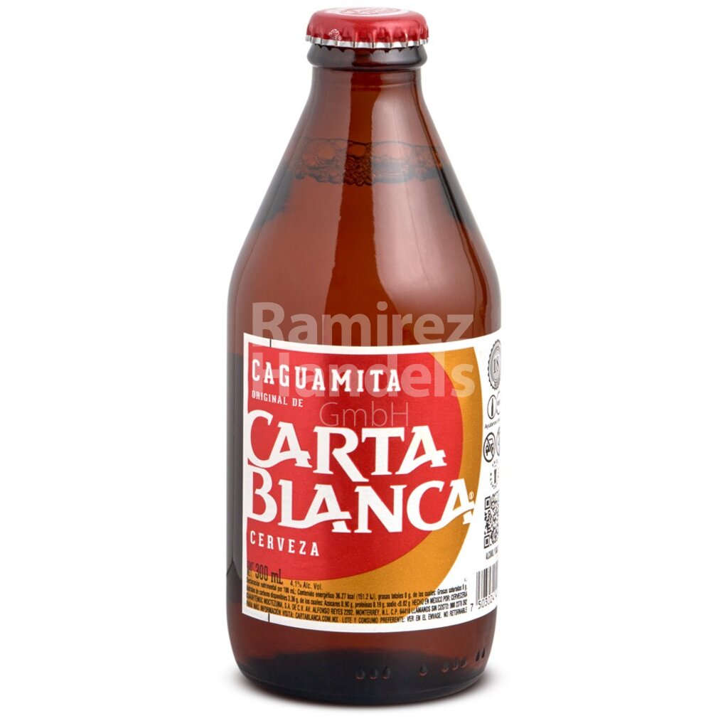 [MX2363] Cerveza CAGUAMITA (Bier) CARTA BLANCA 300 ml