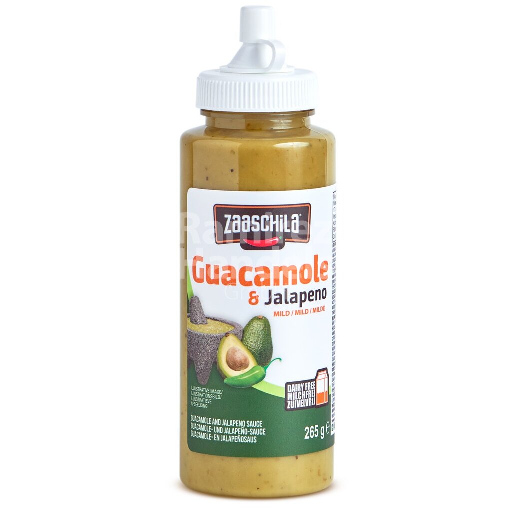 [MX2372] Salsa cremosa GUACAMOLE & JALAPENO ZAASCHILA 265 g