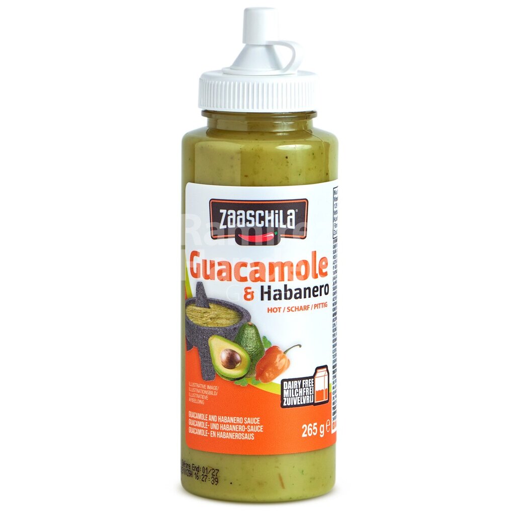 [MX2373] Cremige Sauce Guacamole & HABANERO ZAASCHILA 265 g