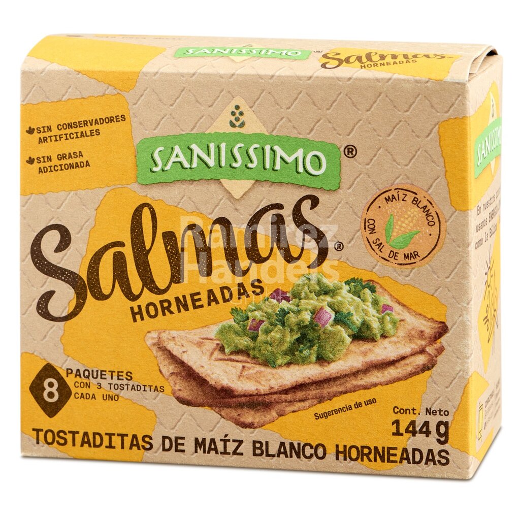 [MX2389] Salmas quadratische Maistostadas Sanissimo (24 Stk.) 144 g