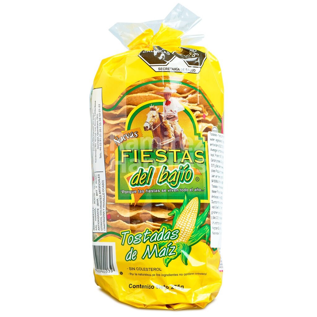 [MX2394] Tostadas Fried FIESTAS DEL BAJIO 275 g Bag