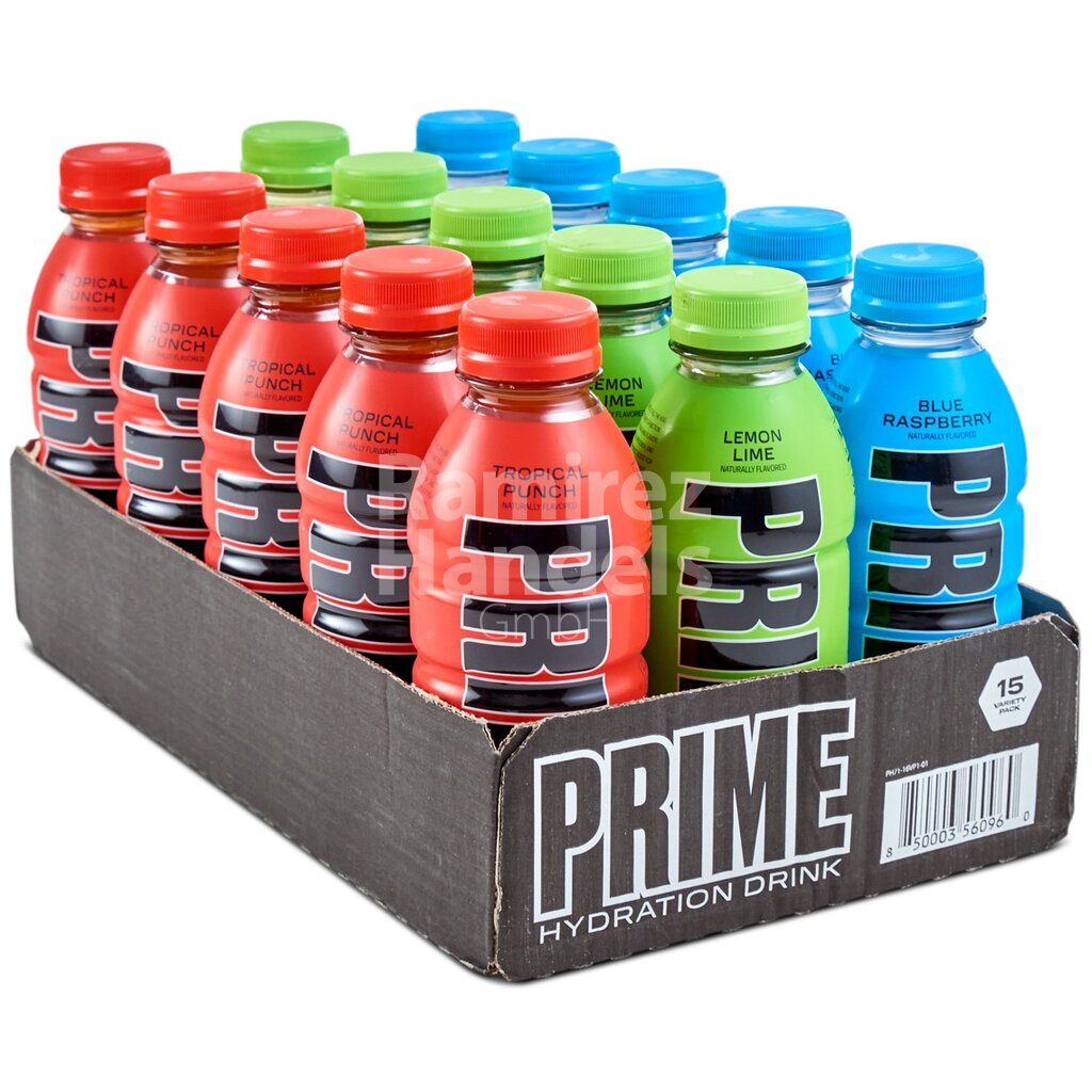 [US0064] PRIME Mix pack 15 Botellas de 500 ml c/u