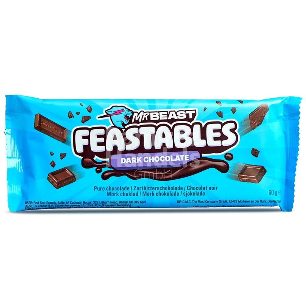 [US0127] Chocolate Bar Mr. Beast PEANUT BUTTER 60 g