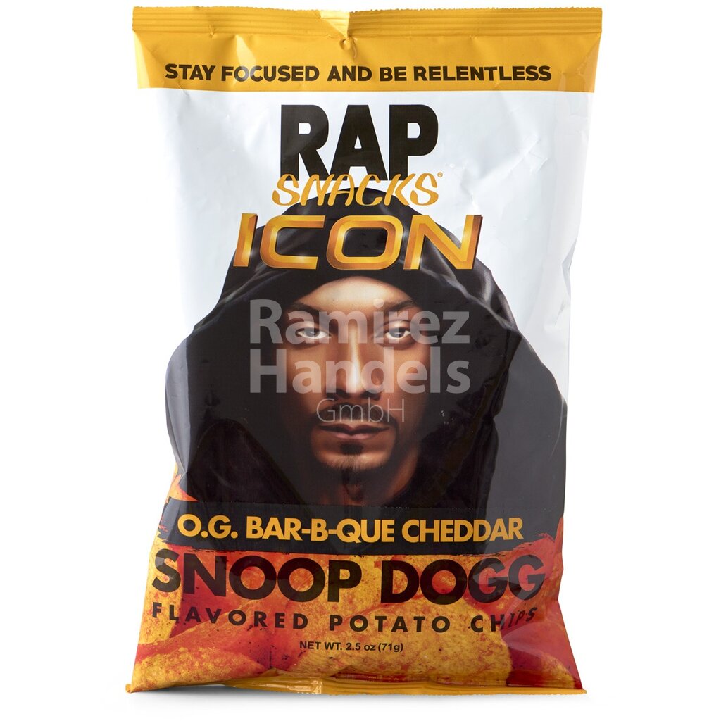 [US0143] Snack Chips Rap SNOOP DOG Bbq-Cheddar 75 g