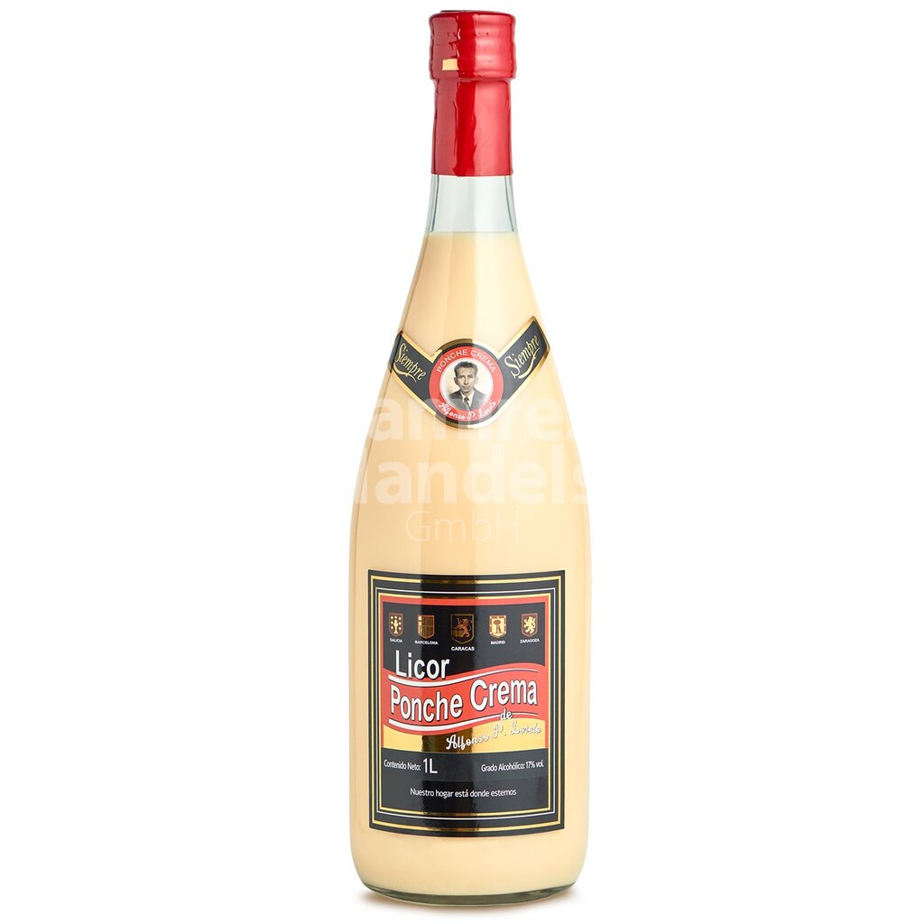 Likoer Ponche Crema aus Venezuela 17% vol. 1 l