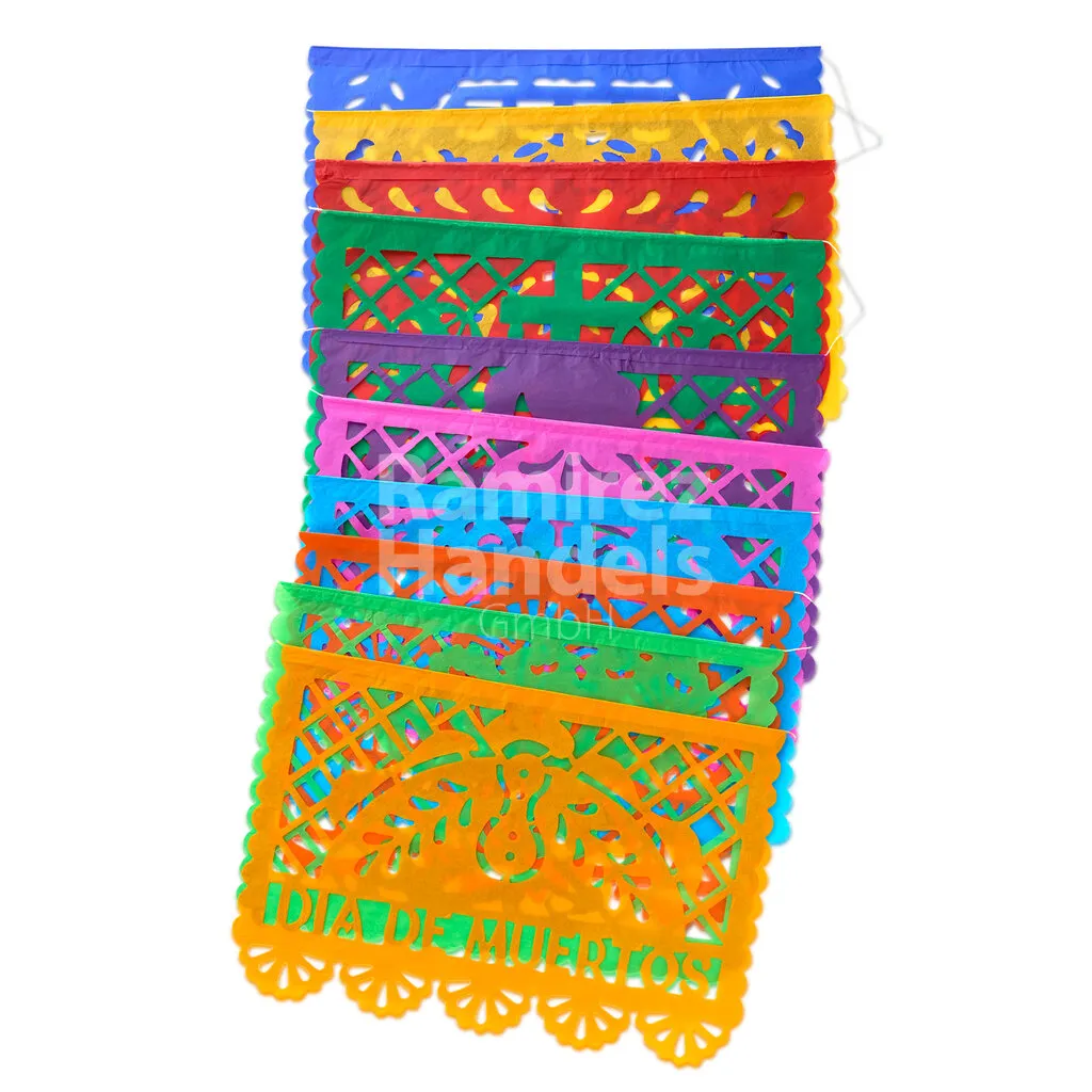 [MX2463] Girlande Papel Picado 8 (23x33cm)