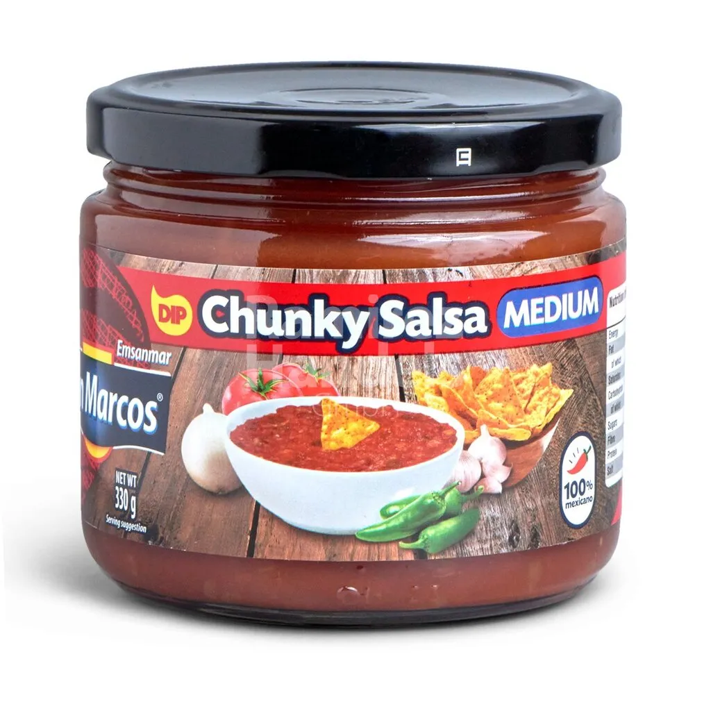 [MX2485] Rote Sauce CHUNKY SAN MARCOS 330 g Glas